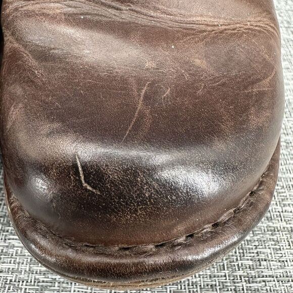 Ariat Ashbourne Briar Leather Clogs Womens Sz EU 38 US 7.5 M Brown Woven Comfort - Picture 4 of 14